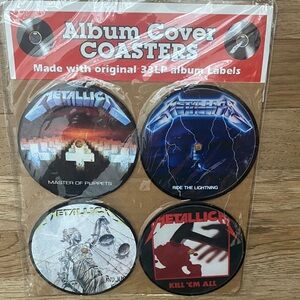 Metallica Album Cover Coasters Set